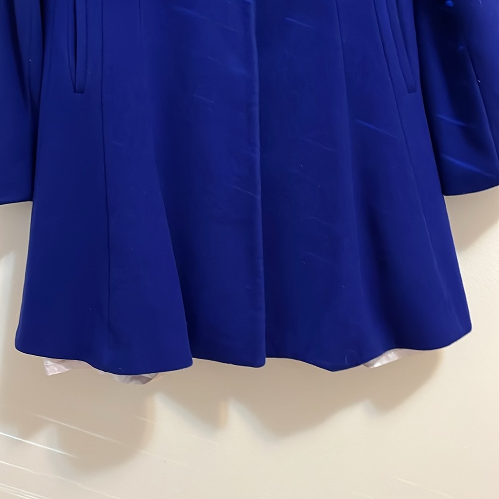 Laundry by Design coat women’s med/large purple wool fit & flare style old money - Picture 7 of 16